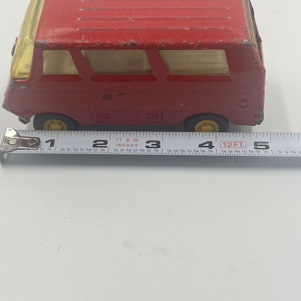 Vintage‎ 1970s Small Red Tonka Van Pressed Steel Toy #55360 - Made in USA - Picture 7 of 9